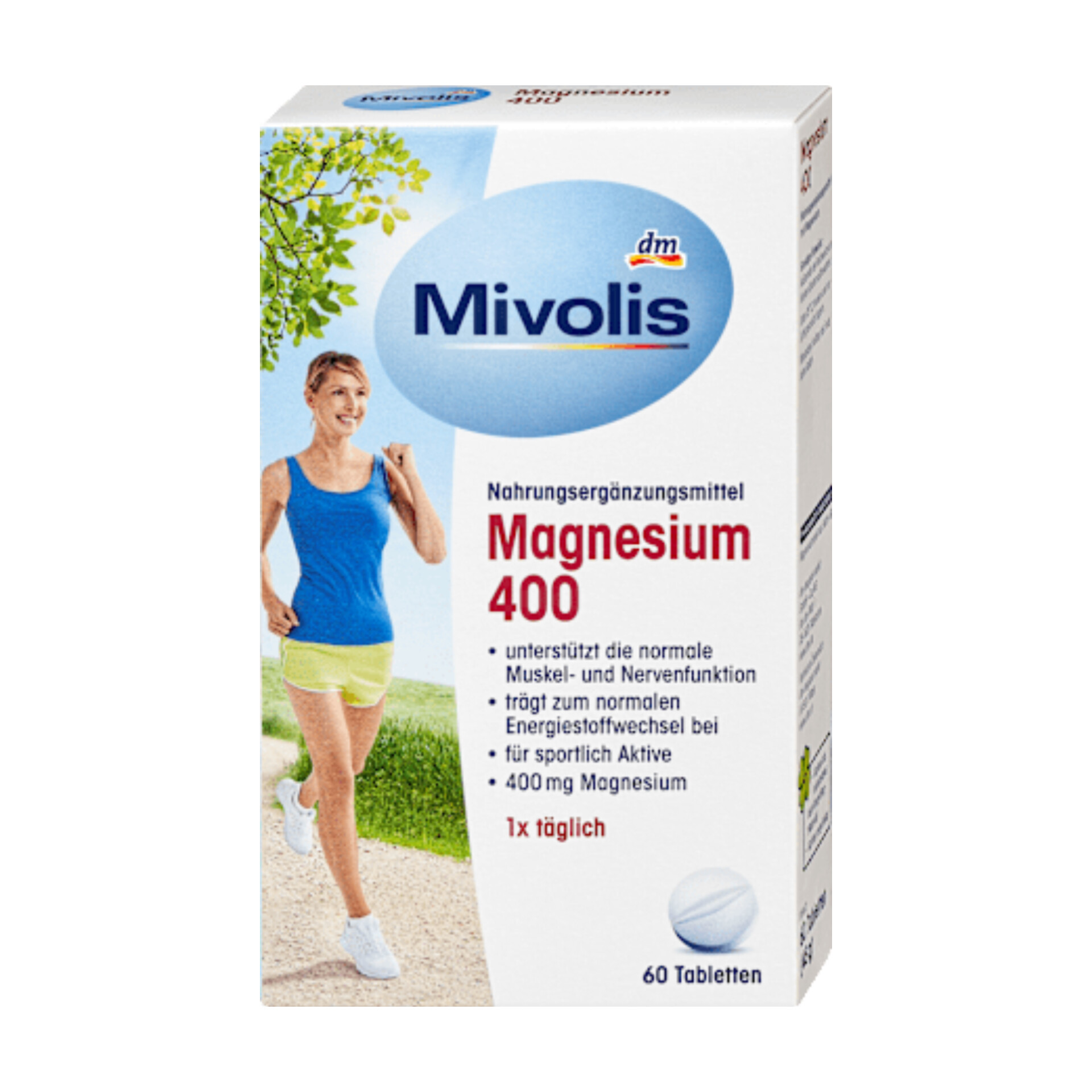 قرص منیزیم ۴۰۰ میولیس-Mivolis آلمان ۶۰ عدد