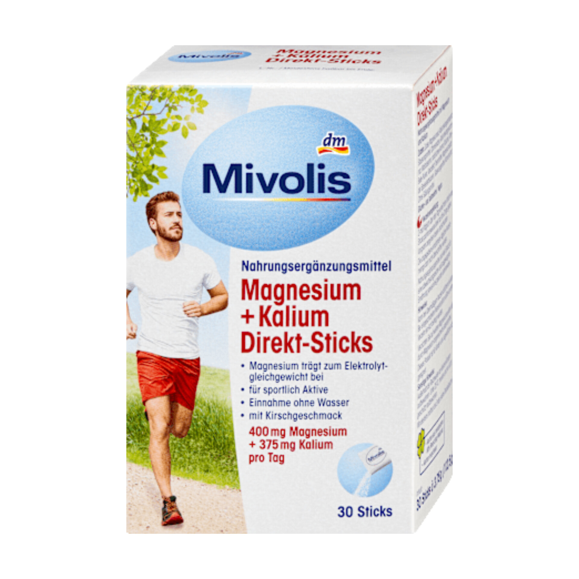 استیکهای منیزیم+پتاسیم دایرکت میولیس-Mivolis آلمان ۳۰ عدد