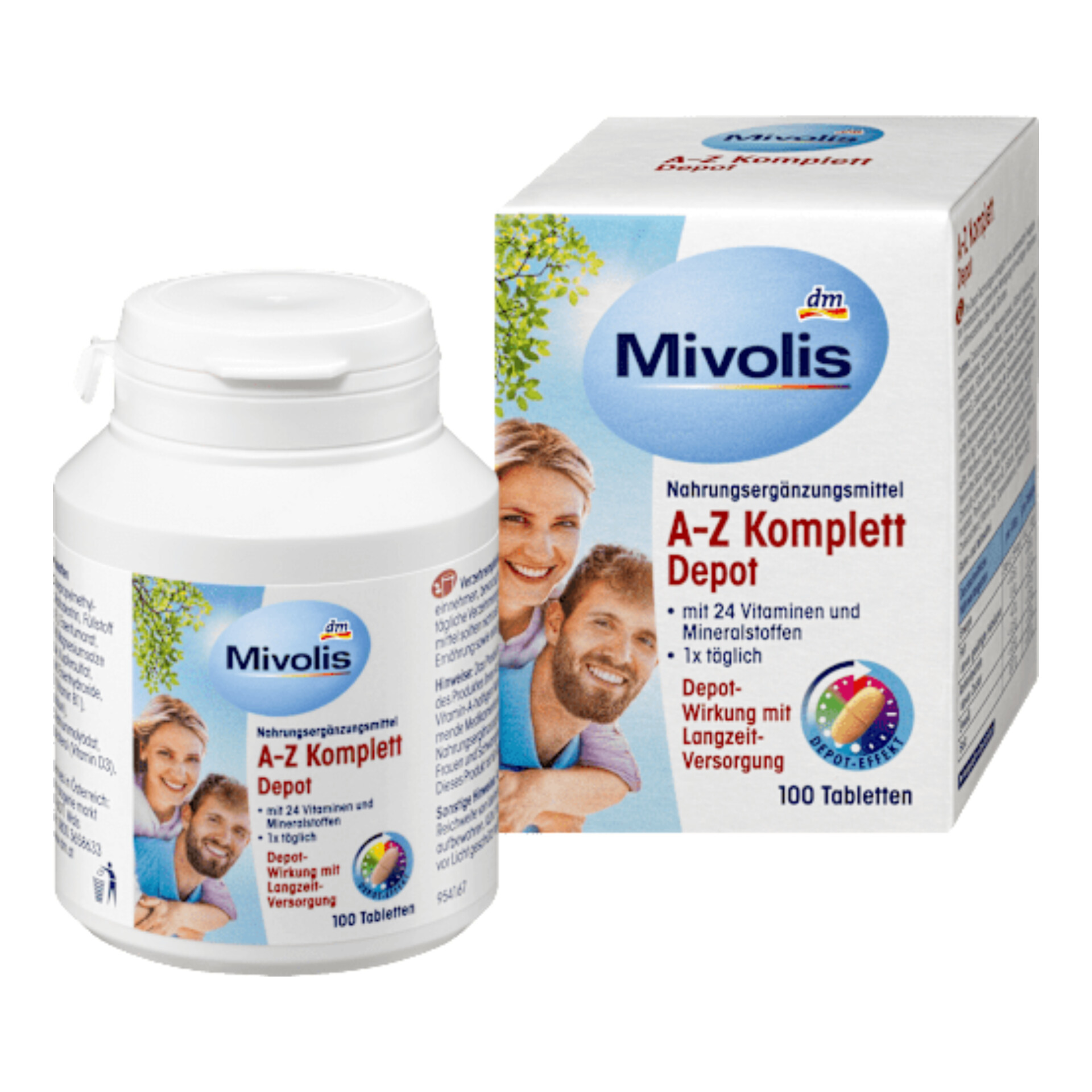 قرص مولتی ویتامین A-Z میولیس-Mivolis آلمان ۱۰۰ عدد