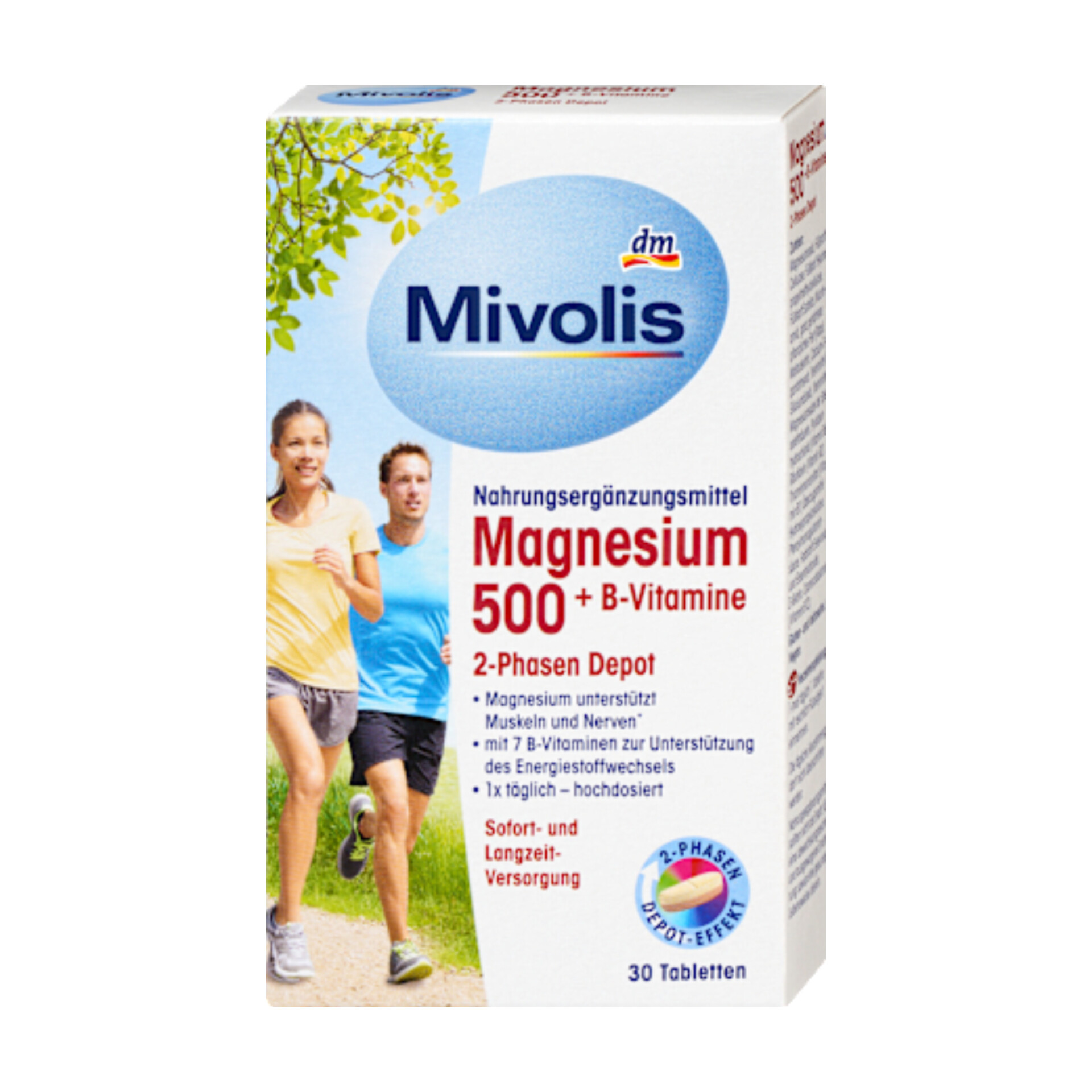 منیزیم ۵۰۰+ ویتامینهای گروه B میولیس-Mivolis آلمان ۳۰ عدد