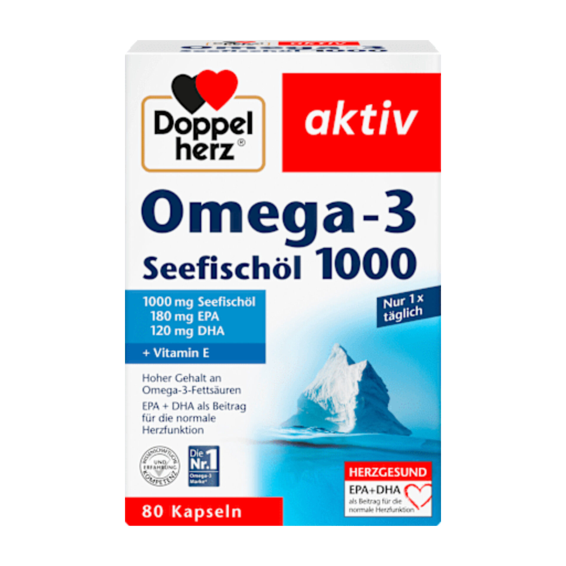 کپسول امگا 3-1000 دوپل هرز-Doppel herz آلمان ۸۰ عدد