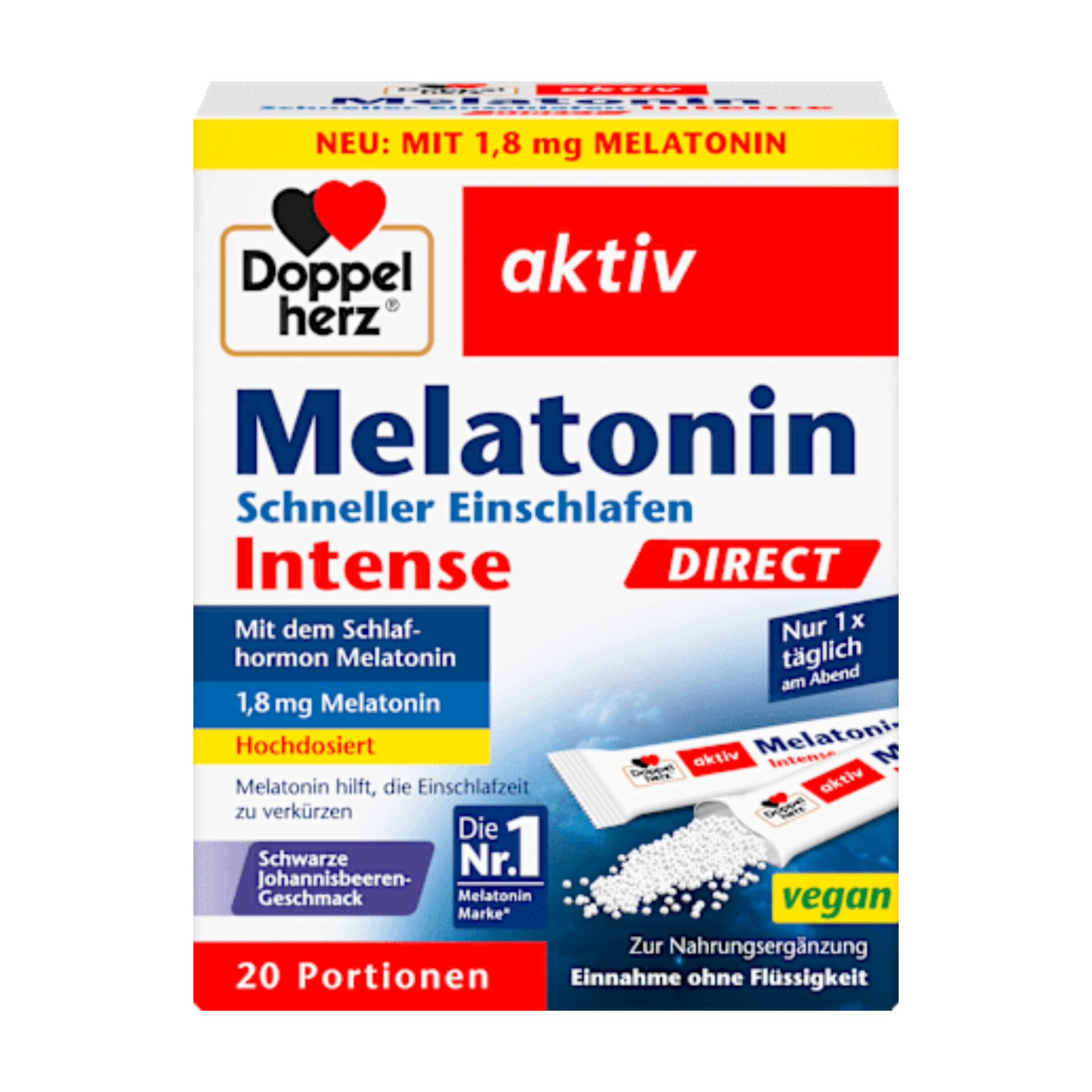 ساشه ملاتونین خواب سریع دوپل هرز-Doppel herz آلمان ۲۰ عدد