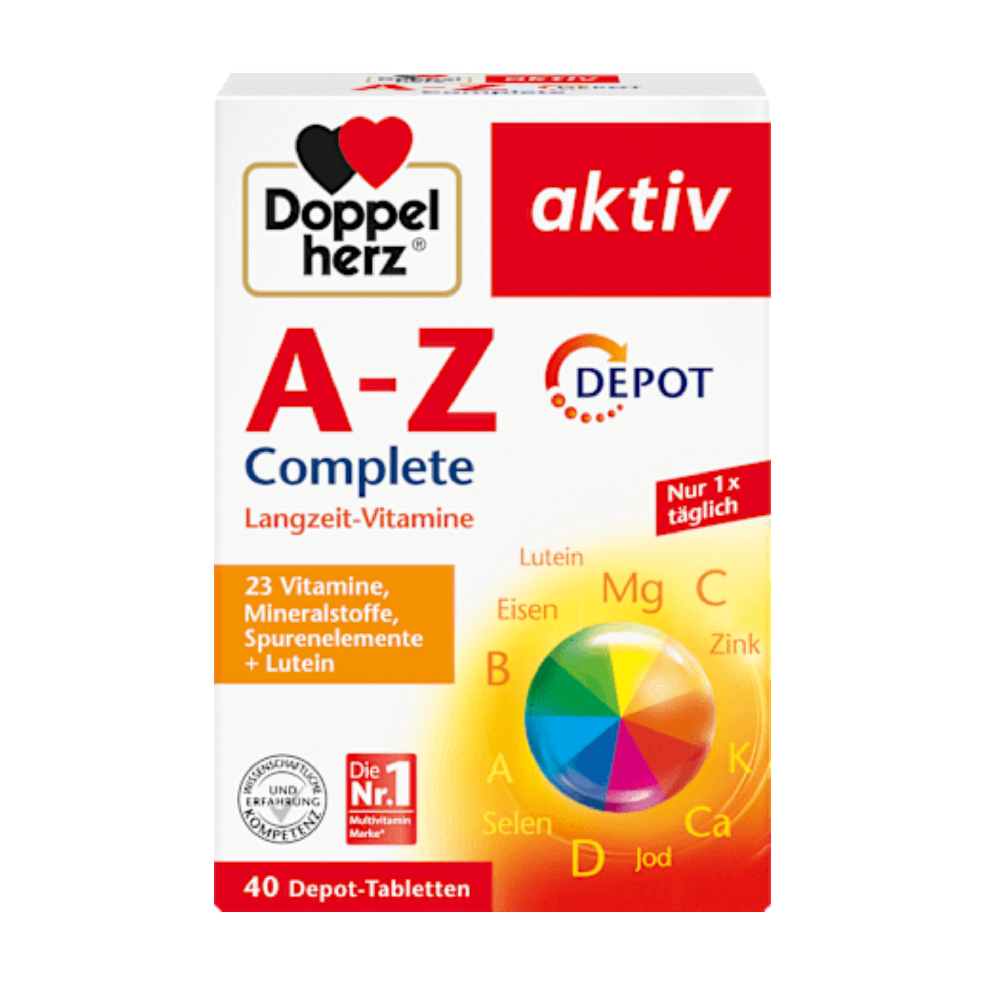 قرص مولتی ویتامین A-Z دوپل هرز-Doppel herz آلمان ۴۰ عدد