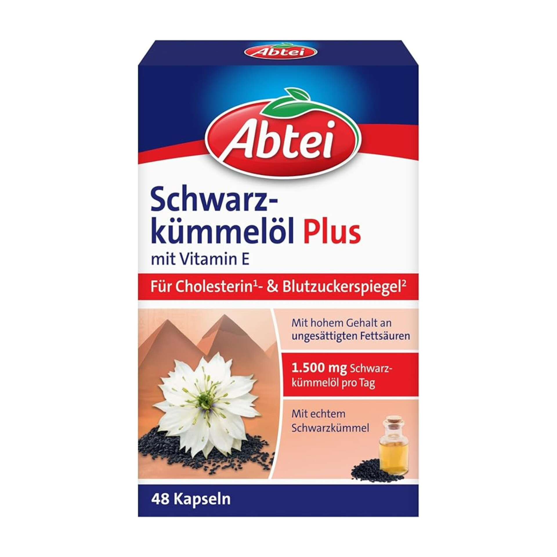 کپسول روغن زیره ویتامین E آبتی-Abtei آلمان ۴۸ عدد