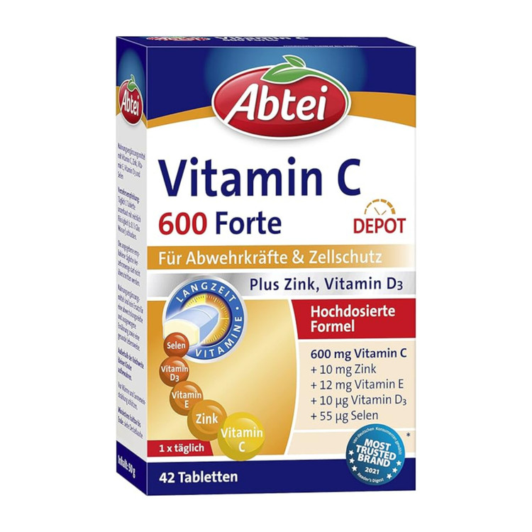 قرص Vitamin-C 600 پلاس ابتی-Abtei المان ۴۲ عدد
