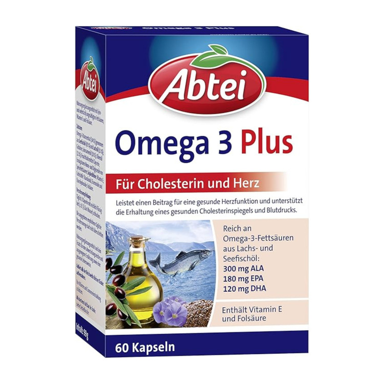 کپسول امگا-۳ پلاس آبتی-Abtei آلمان ۶۰ عدد