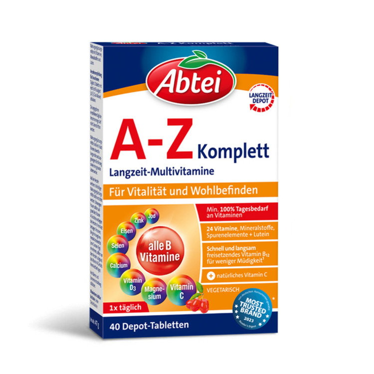 قرص مولتی ویتامین A-Z آبتی-Abtei آلمان ۴۰ عدد