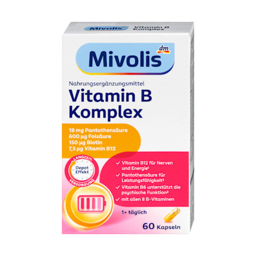 کپسول ویتامین ب کمپلکس میولیس-Mivolis آلمان ۶۰ عدد