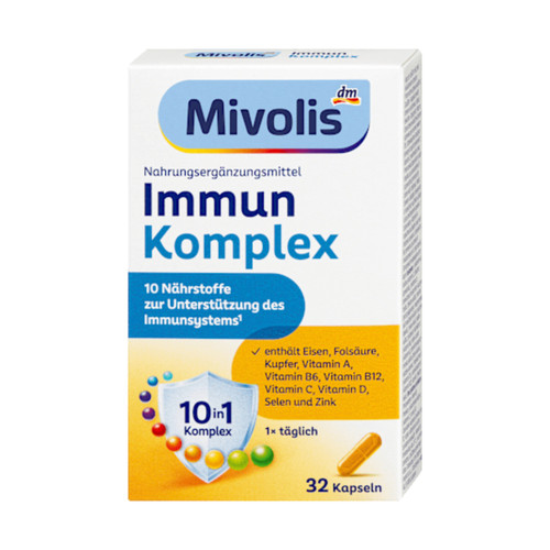 کپسول کمپلکس سیستم ایمنی بدن میولیس-Mivolis آلمان ۳۲ عدد